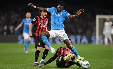 Bảng xếp hạng Serie A mới nhất: AC Milan tụt xuống vị trí thứ 3