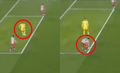 HLV Flick của Barcelona bức xúc vì hậu vệ Atletico không bị thẻ đỏ và chịu phạt đền