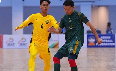 Futsal Malaysia chia tay giải Đông Nam Á bằng chiến thắng chật vật trước Brunei