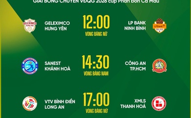 Lịch thi đấu giải bóng chuyền VĐQG 9/4: Những cuộc đụng độ chênh lệch