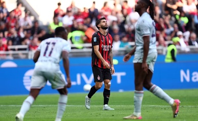 AC Milan thua 4 trong 7 trận gần nhất: Hàng thủ yếu kém và hàng công không ghi bàn