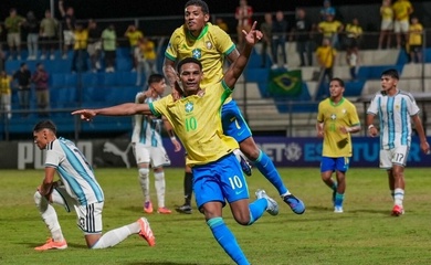 Thắng đậm Argentina, Brazil sớm giành vé đi tiếp ở giải U17 Nam Mỹ