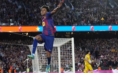 Kỷ lục mới của Lamine Yamal: Đạt 100 trận sớm nhất lịch sử Barcelona