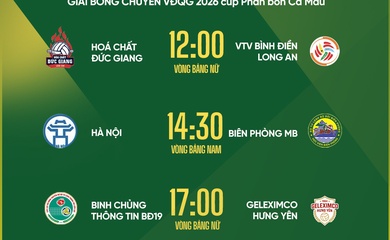 Lịch thi đấu bóng chuyền VĐQG 2026 ngày 13/4: Tâm điểm đại chiến đương kim vô địch