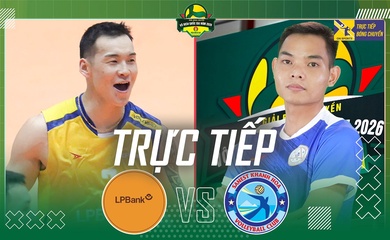 Link trực tiếp giải bóng chuyền VĐQG 2026 hôm nay: LP Bank Ninh Bình vs Sanest Khánh Hoà