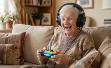 Cụ bà 91 tuổi mải chơi game, “bỏ qua” cả cảnh sát khi đang phá kỷ lục