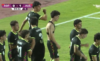 U17 Singapore suýt tạo địa chấn trước nhà ĐKVĐ Australia