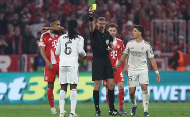 Thẻ đỏ tranh cãi của Camavinga khiến Real Madrid trút giận vào trọng tài