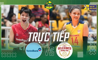 Link trực tiếp giải bóng chuyền VĐQG 2026 hôm nay: Vietinbank vs Geleximco Hưng Yên