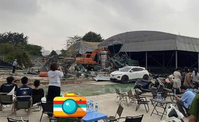 Cụm 22 sân pickleball tại Hà Nội bị cưỡng chế tháo dỡ sau một tháng hoạt động