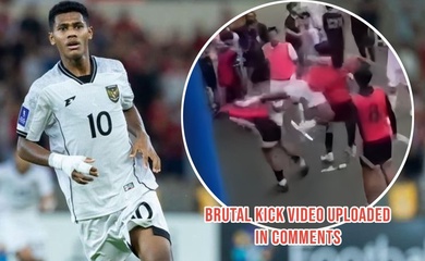 Sao trẻ từng dự U17 World Cup tung cú đá kiểu “võ thuật”, bóng đá Indonesia dậy sóng