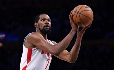 Bị Lakers bóp nghẹt, Kevin Durant nhận lời "nhắc nhở" từ người đồng đội Jabari Smith Jr.