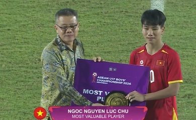 U17 Việt Nam “ẵm” cú đúp giải cá nhân tại U17 Đông Nam Á 2026
