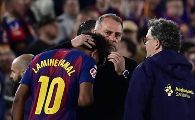 Flick nhận xét về chấn thương của Lamine Yamal: "Đó là cách cậu ấy sẽ học hỏi"