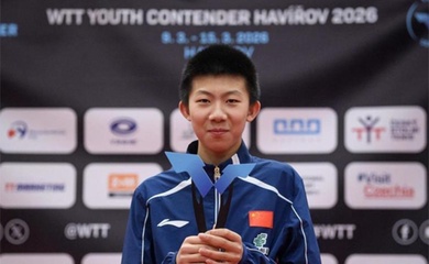 “Truyền nhân” của Wang Chuqin hay Fan Zhendong? Thần đồng 15 tuổi bóng bàn Trung Quốc gây sốt với 3 danh hiệu trong 8 ngày