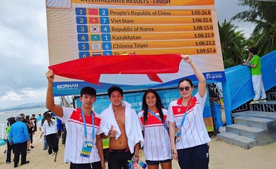 Bơi biển Việt Nam giành thêm 1 HCB tại Đại hội Thể thao Bãi biển châu Á 2026