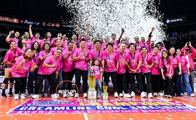 Creamline trở lại đỉnh cao PVL: Danh hiệu của bản lĩnh và sự hồi sinh