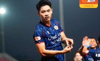 Đình Bắc ghi bàn trận thứ 5 liên tiếp, CAHN tiến sát ngôi vô địch V.League