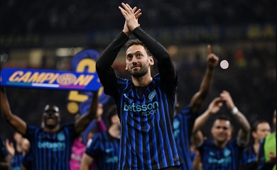 Bảng xếp hạng Serie A mới nhất sau khi Inter Milan giành chức vô địch