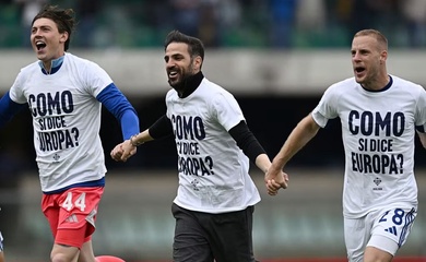 Como của Fabregas lần đầu tiên giành quyền dự cúp châu Âu sau khi lên hạng