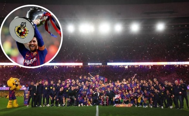 Messi gửi lời chúc mừng Barcelona ngay lập tức sau khi giành chức vô địch