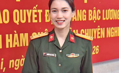 Nguyễn Thị Phương được thăng quân hàm Thiếu tá, phần thưởng xứng đáng cho hành trình nỗ lực