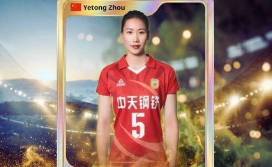 Zhou Yetong: đẳng cấp đối chuyền hàng đầu châu Á tại cúp VTV9 - Bình Điền 2026