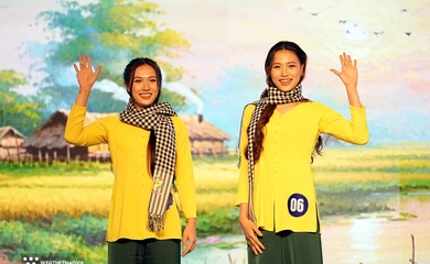 Màn trình diễn áo bà ba ấn tượng của các đội bóng tham dự cúp VTV9 Bình Điền