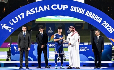 U17 Nhật Bản thâu tóm danh hiệu cá nhân ở U17 châu Á 2026