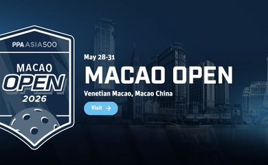 Lịch thi đấu Giải Pickleball Macao Open 2026: Các tay vợt Việt Nam vắng bóng