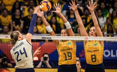 Đội tuyển bóng chuyền số 1 thế giới Ý bị Brazil cắt đứt mạch 39 chiến thắng