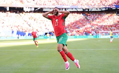 Ngôi sao Marốc ghi bàn vào lưới Brazil, tiến sát Bayern Munich