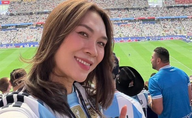 Mỹ Tâm gây sốt khi xuất hiện ở trận đấu Messi lập kỷ lục ghi bàn World Cup