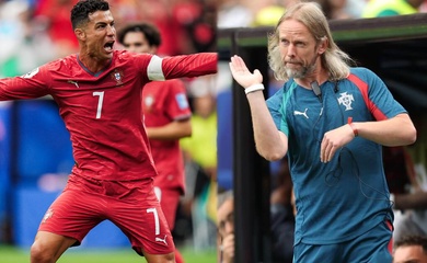 Dấu ấn "phù thuỷ bóng chết" Austin MacPhee ở tình huống Ronaldo đánh lừa và Nuno Mendes sút phạt thành bàn 