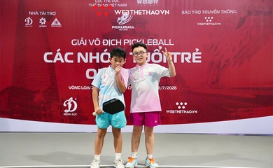 Quốc Anh - Hải Nam vô địch U10 đôi nam tại Vòng loại 2 giải trẻ quốc gia 2026