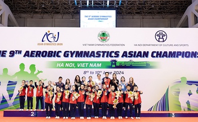 Việt Nam xếp đầu toàn đoàn tại Giải vô địch Thể dục Aerobic Châu Á lần thứ 9