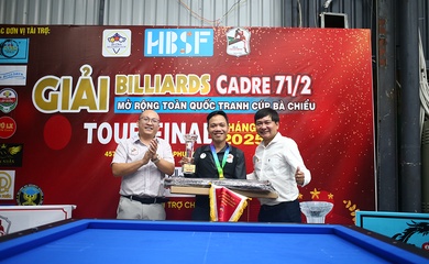 Nguyễn Hoàng Việt vô địch kịch tính giải Billiards Cadre 71/2 mở rộng toàn quốc tranh Cúp Bà Chiểu Tour Final năm 2025