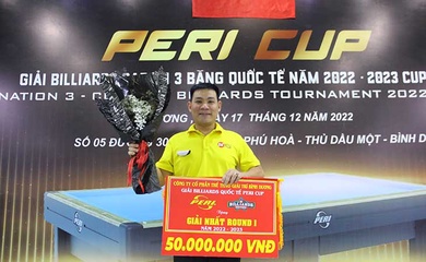 Giải Billiard Carom 3 băng Peri Cup Tour 2: Cao thủ như mây với Quốc Nguyện, Ngô Đình Nại
