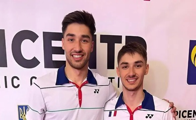 Chung kết đơn nam cầu lông German Open 2026: Trận "nội chiến" của anh em nhà Popov