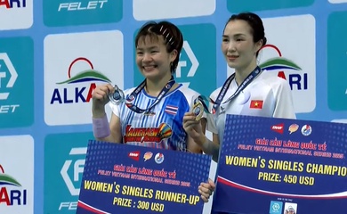 Cầu lông Felet Vietnam International Series 2025: Vũ Thị Trang và Lê Đức Phát đăng quang