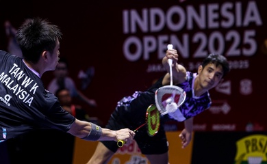 Giải cầu lông Indonesia Open 2025: Lão tướng Tan Wee Kiong vẫn trong cuộc săn đuổi thành công