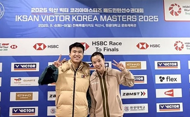 Lịch thi đấu cầu lông Korea Masters năm 2025 mới nhất ngày 09/11: Thùy Linh vô địch?