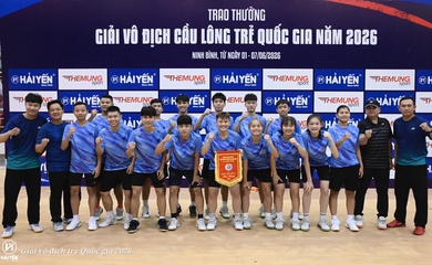 Chiều sâu đội hình định đoạt ngôi vô địch đồng đội tại giải cầu lông trẻ quốc gia 2026