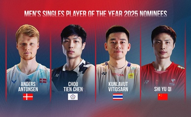 Shi Yu Qi, Akane Yamaguchi dẫn đầu cuộc đua giải Vận động viên cầu lông Xuất sắc nhất BWF 2025