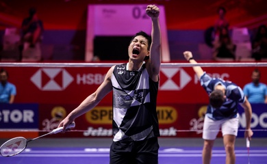Chou Tien Chen hạ Christo Popov trong trận đấu đầy cảm xúc ở giải cầu lông Indonesia Open 2025