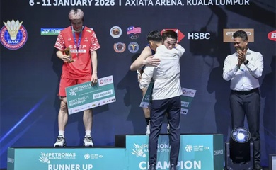 Kunlavut Vitidsarn vô địch cầu lông Malaysia Open 2026: Bỏ túi hơn 2,6 tỷ đồng nhờ "bí kíp" từ Lee Chong Wei