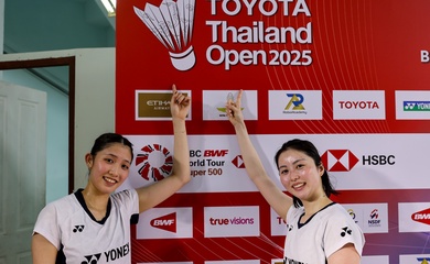Hirokami và Hobara với hành trình hiếm thấy ở giải cầu lông Thailand Open 2025