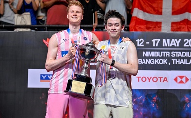 Đánh bại Kunlavut Vitidsarn, Anders Antonsen giành danh hiệu Super 500 tại Thailand Open 2026
