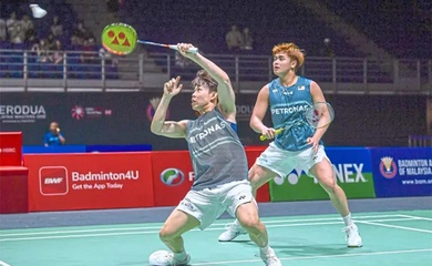 Cầu lông Malaysia Masters 2026: Cuộc đối đầu nội bộ của chủ nhà giành vé vào tứ kết đôi nam