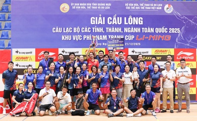 Quảng Ngãi, Lâm Đồng và Đồng Tháp dẫn đầu giải cầu lông CLB toàn quốc 2025 khu vực phía Nam